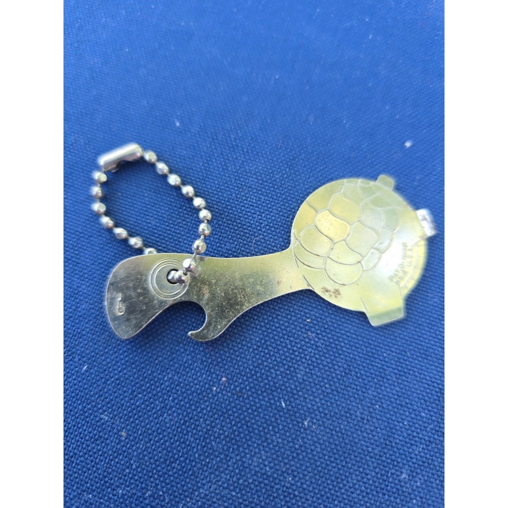 Vtg Screaming Turtle Nibco Daughters Have Production Type Bottle Opener Keychain
